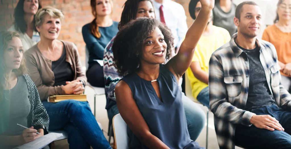Group of people in a classroom